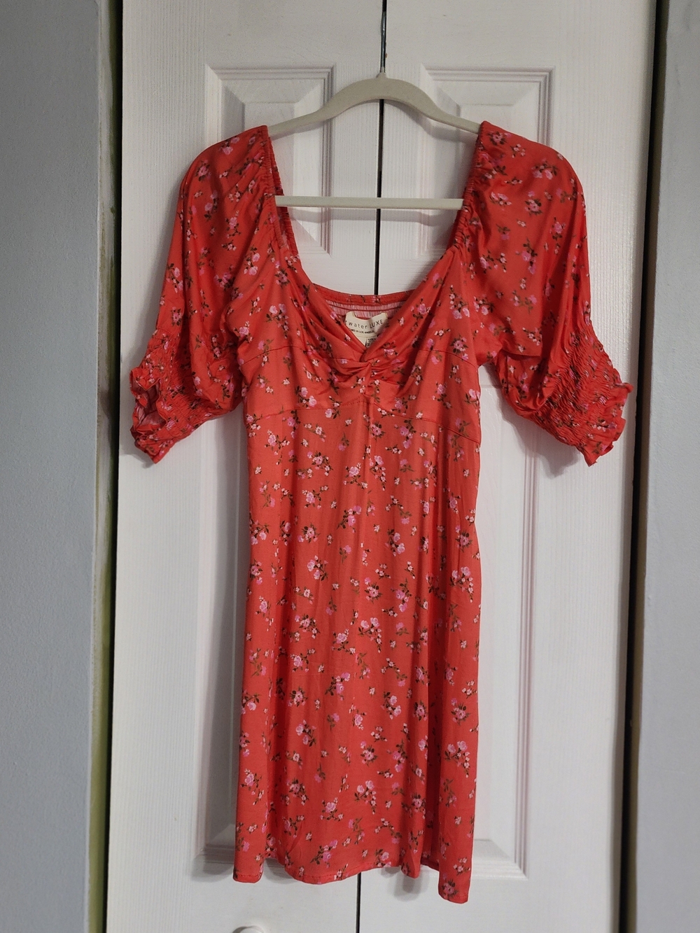saltwater LUXE Coral Floral Mini Dress NEW Boho And Whimsical